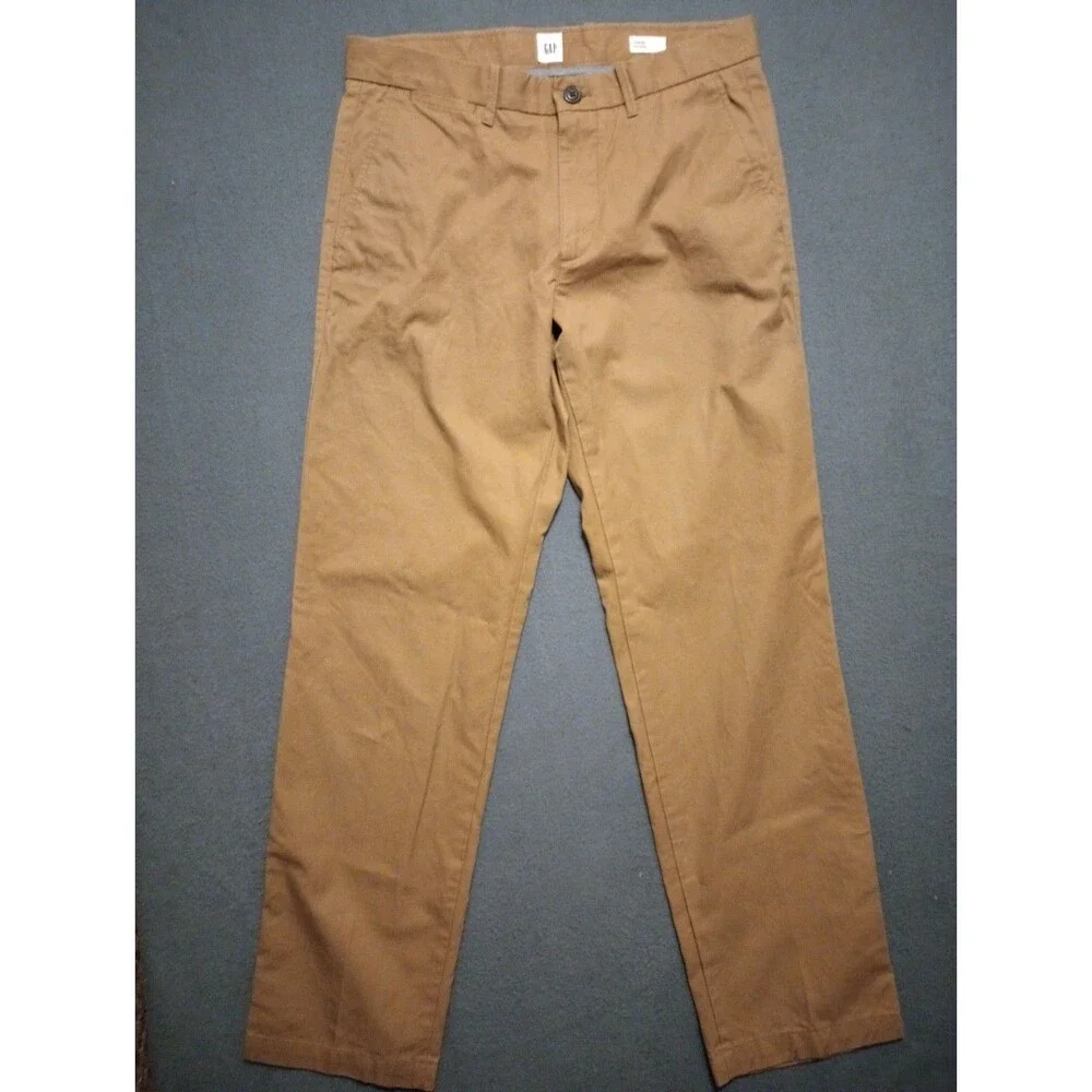 GAP Khakis Chinos Pants Relaxed Fit Straight Mens 30x32 NWOT